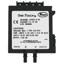 Toon details voor Drukverschiltransmitter voor DIN-rail montage serie 616KD Afbeelding van Drukverschiltransmitter voor DIN-rail montage serie 616KD