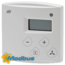 Toon details voor Ruimteregelaar voor 3-traps ventilator met Modbus serie HLS44-3P Afbeelding van Ruimteregelaar voor 3-traps ventilator met Modbus serie HLS44-3P